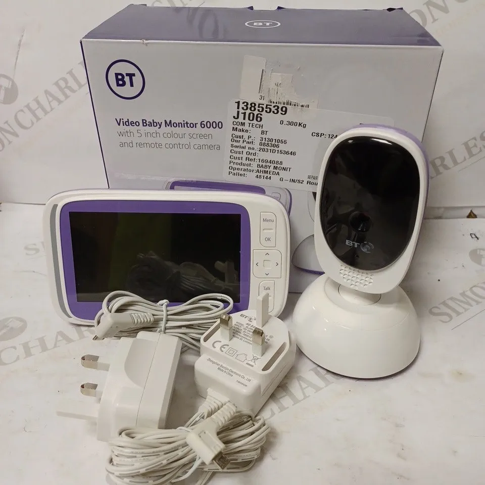 BT VIDEO 5" BABY MONITOR 6000