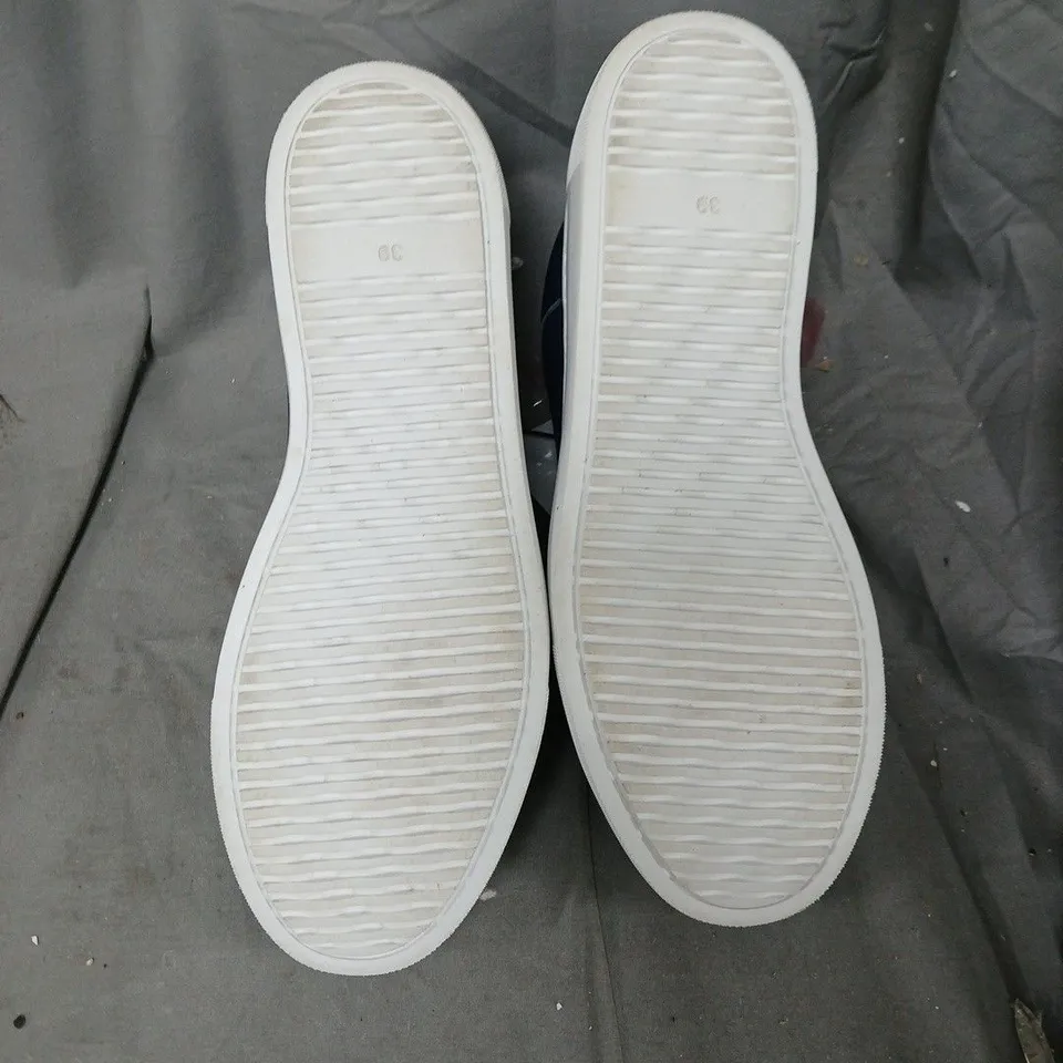 Ruth Langford Leather Wedge Trainers – Navy, UK 3.5 (EU 36) (USED)