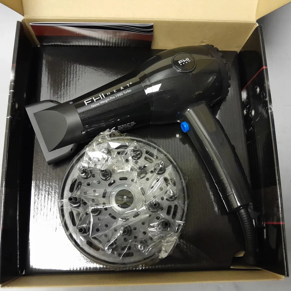 BOXED FHI HEAT NANO WEIGHT PRO 1900 TURBO HAIR DRYER