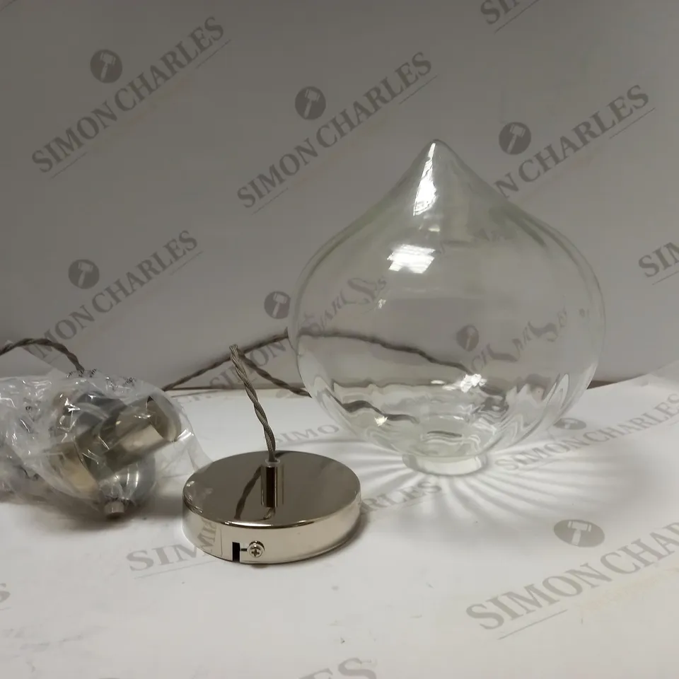 BOXED DAR MYA 1 LIGHT SINGLE PENDANT POLISHED NICKEL CEILING LIGHT