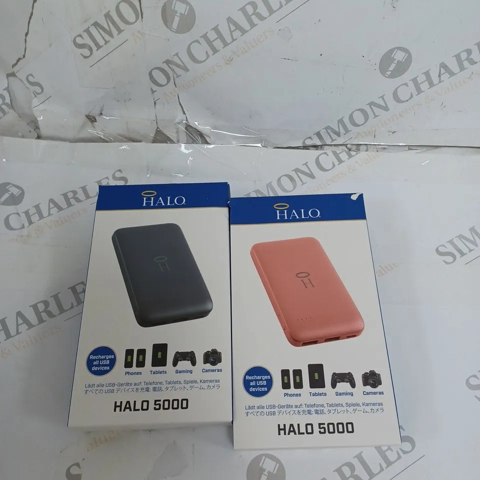 BOXED HALO 5000MAH PORTABLE CHARGERS