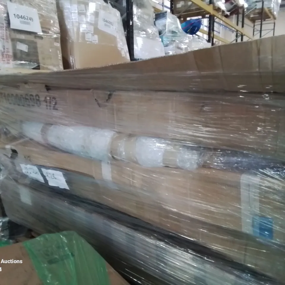 PALLET OF ASSORTED FLAT PACK FURNITURE PARTS
