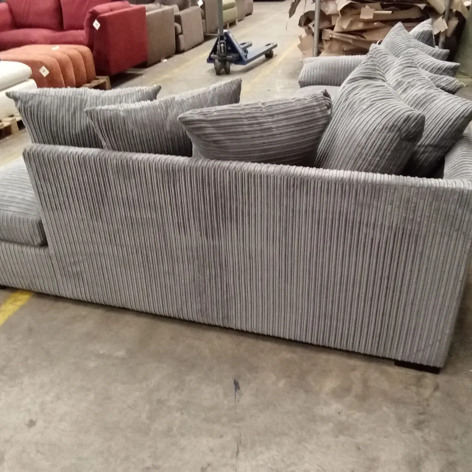 AMALFI RIGHT HAND SCATTER BACK FABRIC CORNER CHAISE SOFA RRP £999