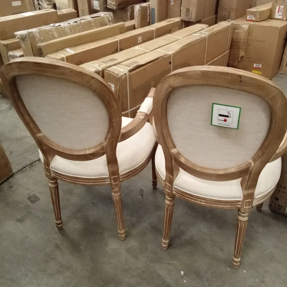 SET OF 2 DESIGNER DINING CHAIRS 
