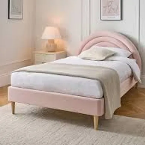 BOXED RAINBOW SMALL DOUBLE BED FRAME - PINK (2 BOXES)