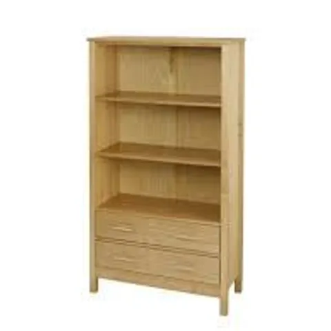 BOXED OAKLEIGH OAK 3 TIER BOOKCASE(ONE BOX)