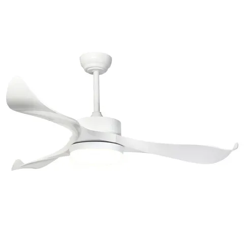 BOXED SULION DC CADILLAC LOW ENERGY CEILING FAN WITH LED AND RE-MOTE CONTROL, WHITE 132CM