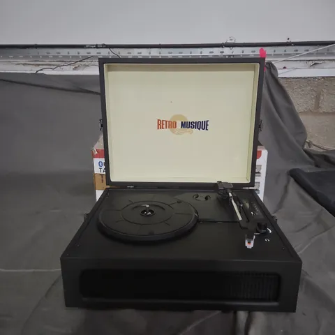 RETRO MUSIQUE BLUETOOTH TABLE TOP TURNTABLE – BLACK