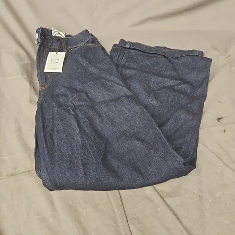 WHITE STUFF AYLA WIDE LEG JEAN IN DARK DENIM SIZE 12/R