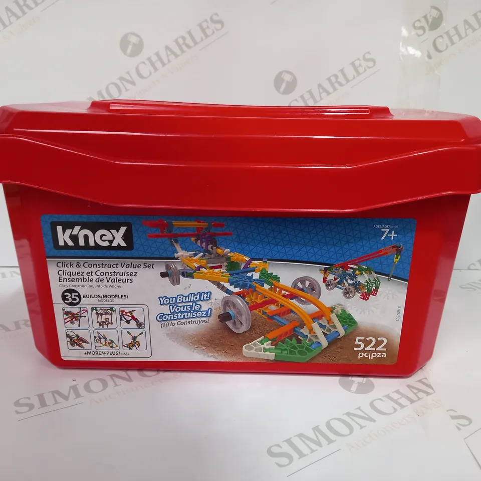 K'NEX CLICK & CONSTRUCT VALUE SET 522 PIECE SET 