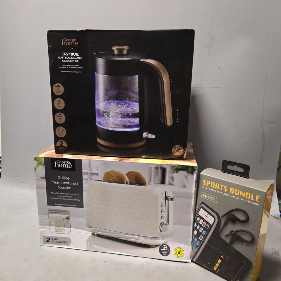 BOX OF APPROX 6 ASSORTED ITEMS TO INCLUDE - FAST BOIL KATTLE , 2 SLICE TOASTER ETC