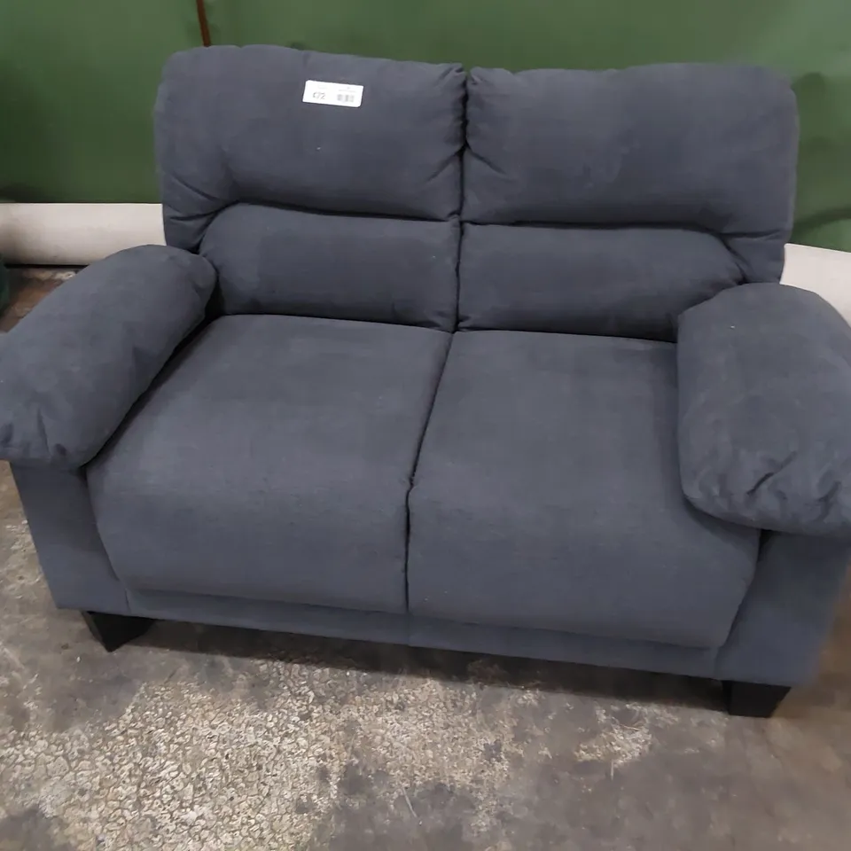 DESIGNER TWO SEATER SOFA GREY FABRIC 