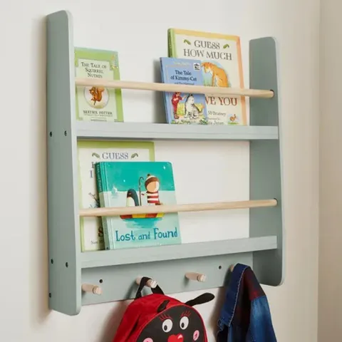 BOXED KIDS MIA SMALL WALL BOOKSHELF SAGE