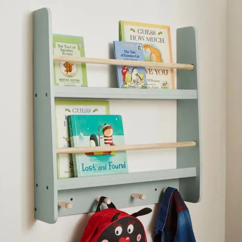 BOXED KIDS MIA SMALL WALL BOOKSHELF SAGE