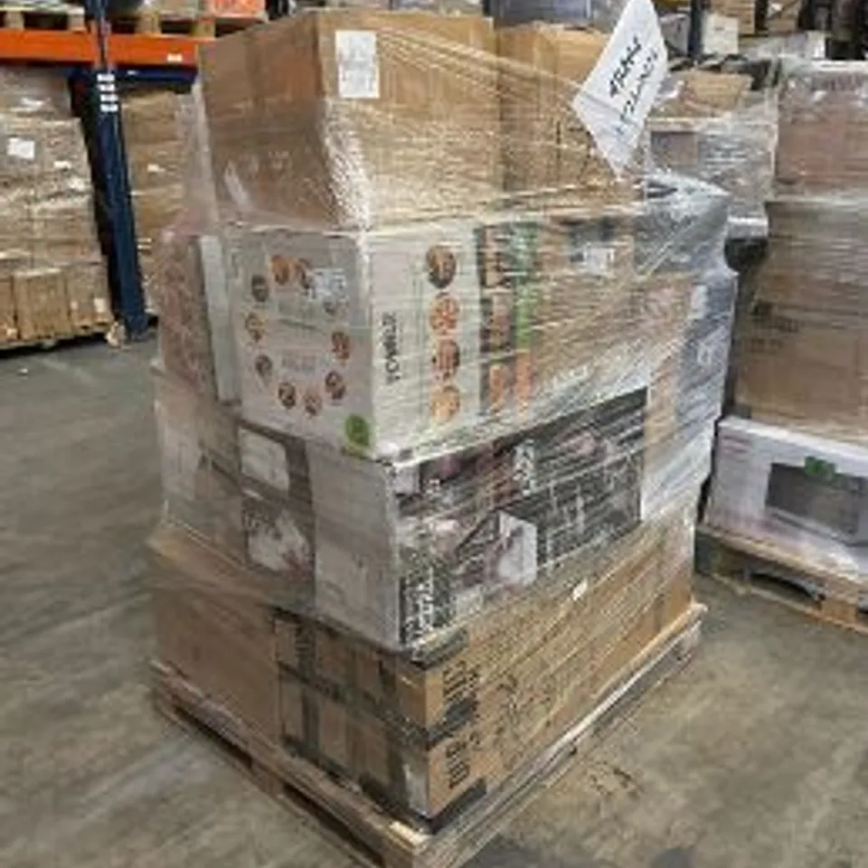 PALLET OF APPROXIMATELY 23 UNPROCESSED RAW RETURN HOUSEHOLD AND ELECTRICAL GOODS TO INCLUDE;