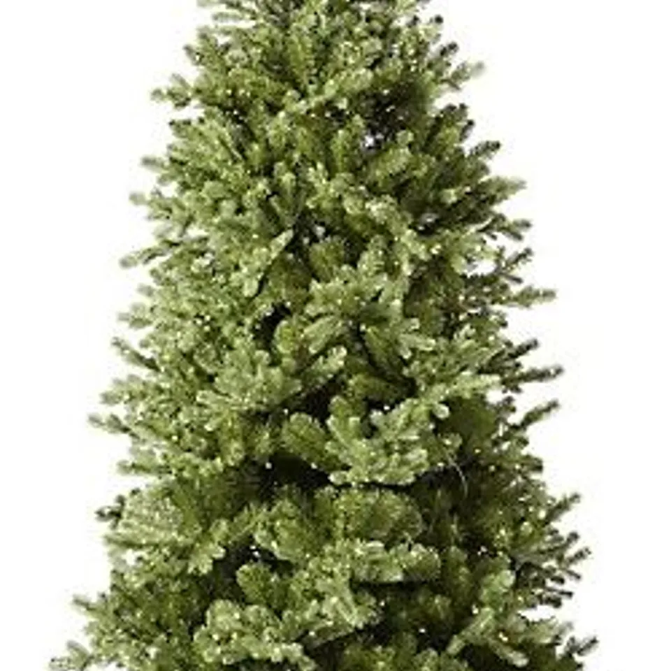SANTA'S BEST 16 FUNCTION PRE-LIT DEWDROP CHRISTMAS TREE SNOW KISS 7FT - COLLECTION ONLY