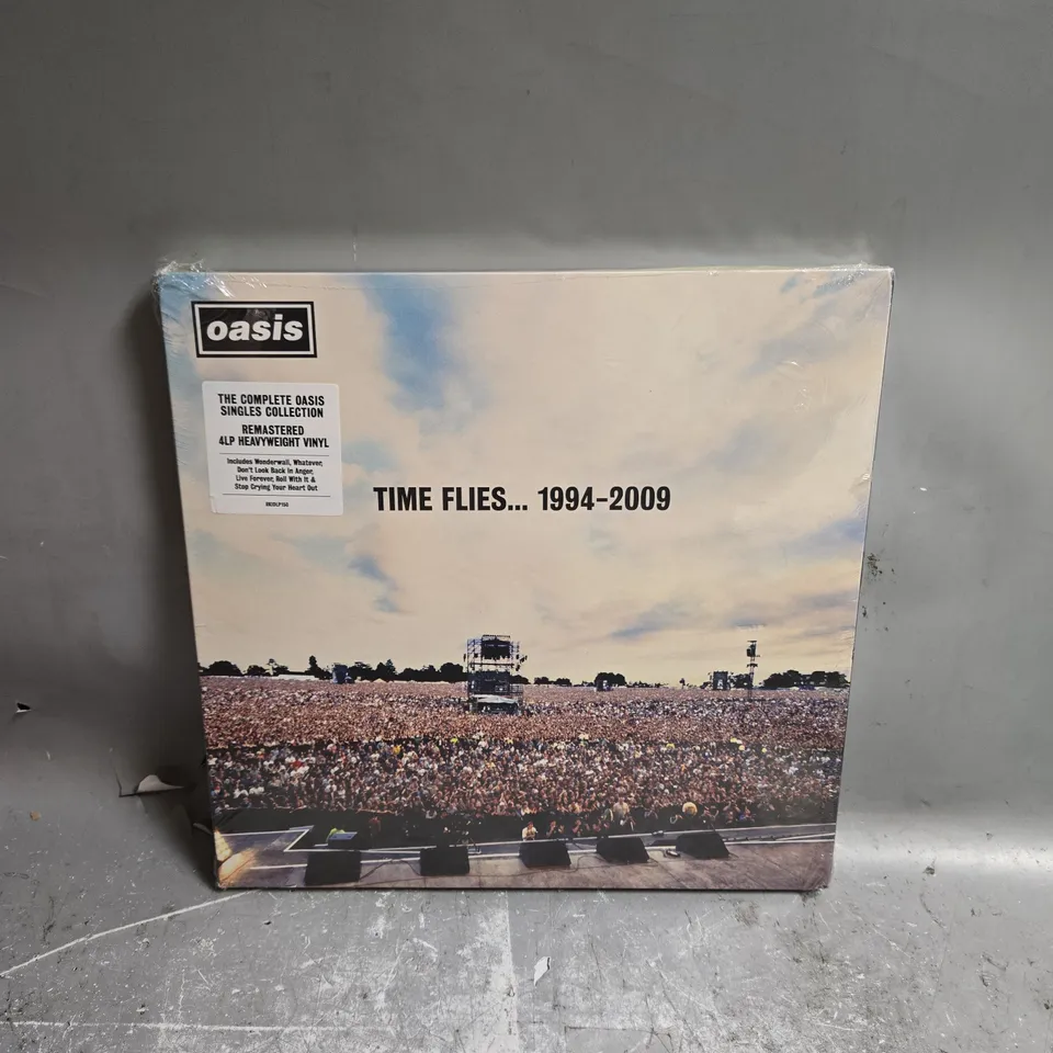 SEALED OASIS TIME FLIES... 1994-2009 COMPLETE SINGLES COLLECTION VINYL SET 