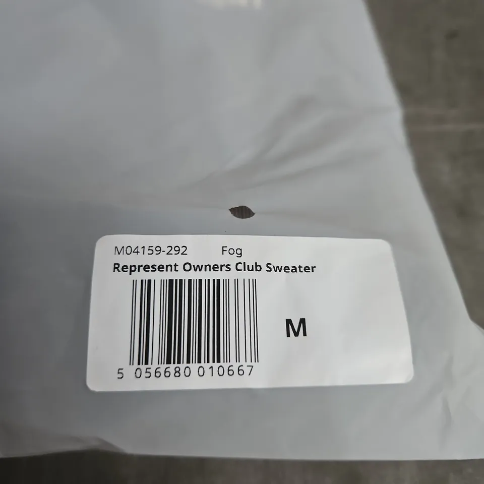 REPRESENT OWNERS CLUB SWEATER – FOG – UK SIZE M