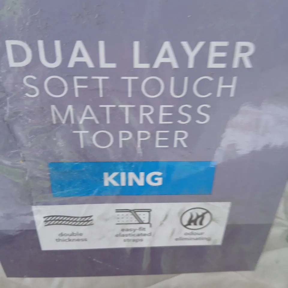 KING SIZE DUAL LAYER SOFT-TOUCH MATTRESS TOPPER