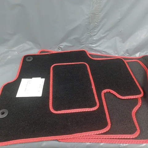MAZDA CX-5 FLOORMATS IN BLACK/RED