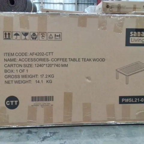 BOXED COFFEE TABLE -TEAKWOOD-