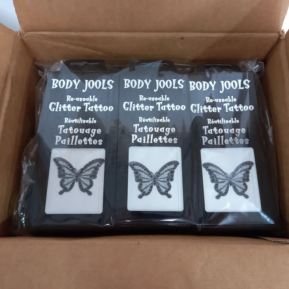 APPROXIMATELY 200 BODY JOOLS IN GLITTER BUTTERFLY DESIGN