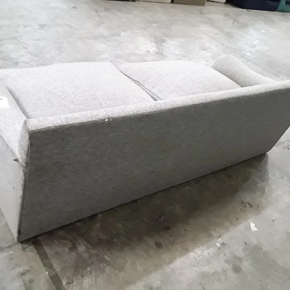 QUALITY DESIGNER 2 SEATER SOFA - GREY FABRIC