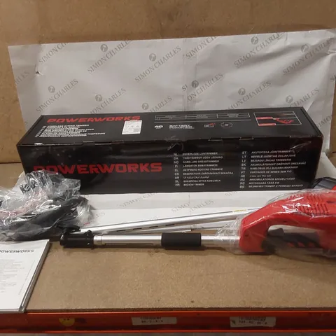 4X BOXED POWERWORKS 40V CORDLESS STRING TRIMMERS