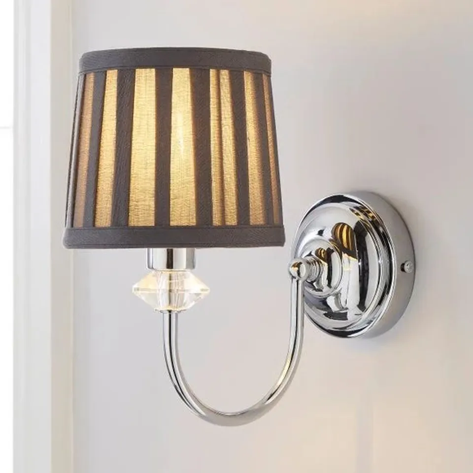 BOXED DORMA GENEVIEVE GREY WALL LIGHT