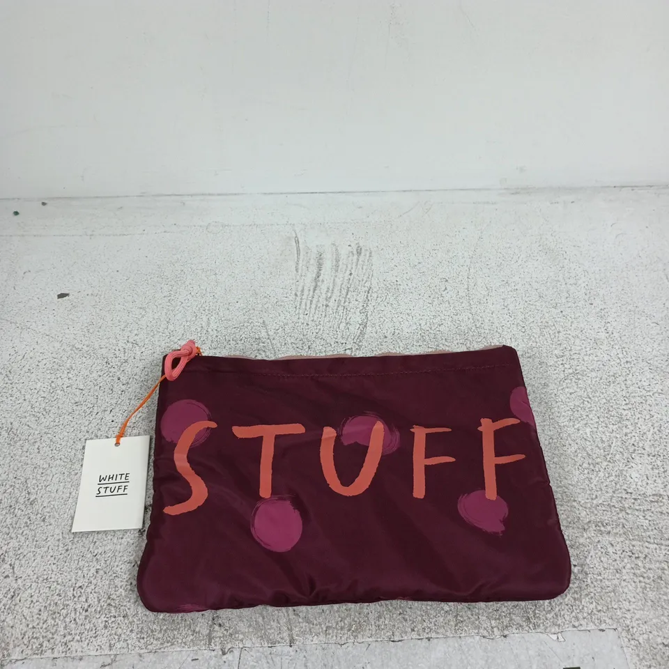 WHITE STUFF STUFF POUCH – PLUM (ONE SIZE)