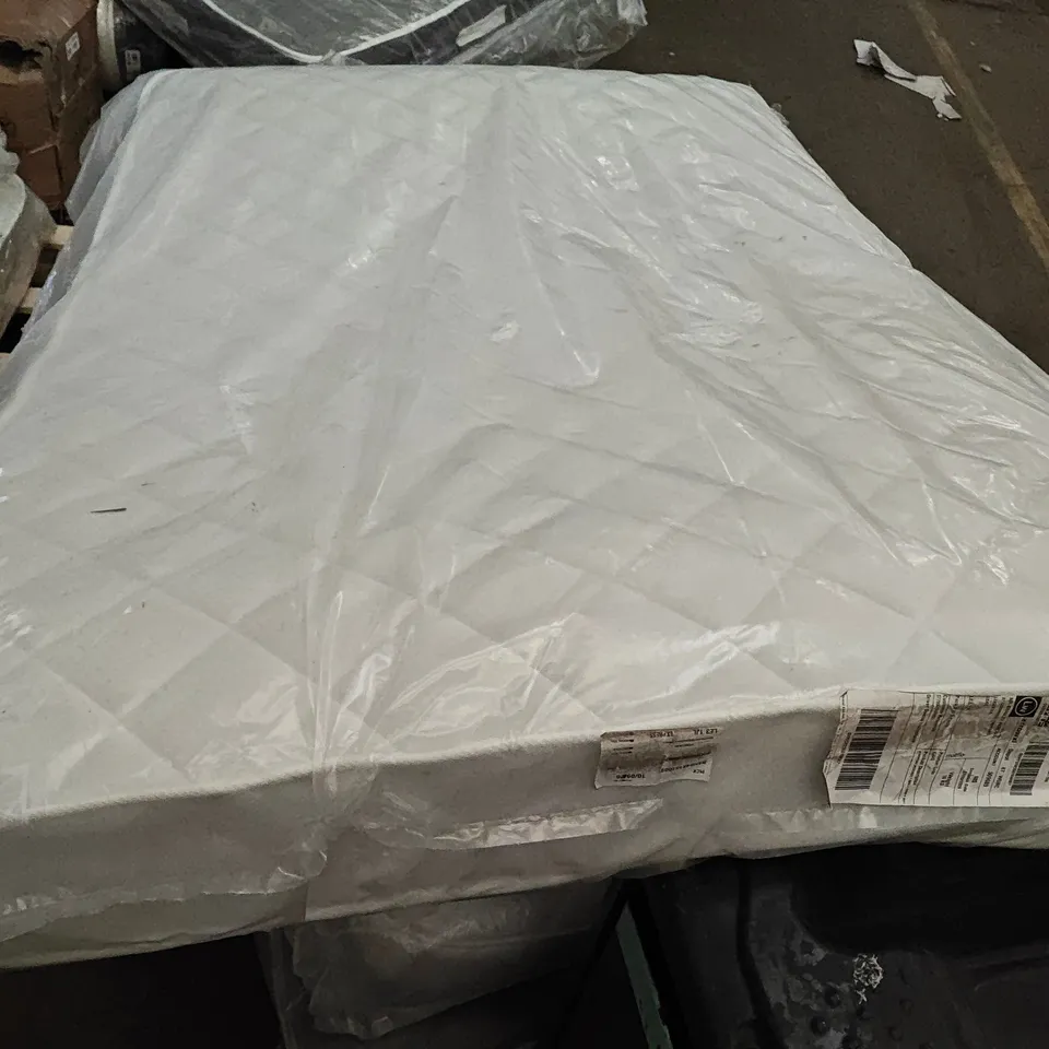 QUALITY BAGGED AIRSPRUNG SMALL DOUBLE MATTRESS 