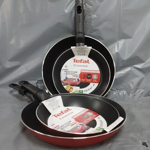 BOX OF 4 TEFAL DUO PAN SETS IN RED
