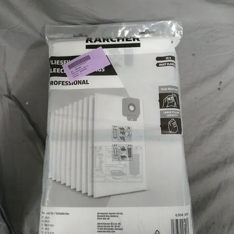 KÄRCHER PROFESSIONAL FLEECE FILTER BAGS – 10 PACK