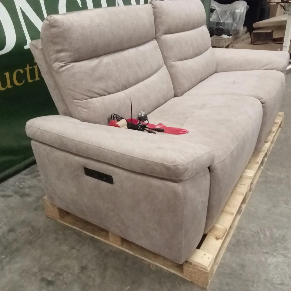 QUALITY DESIGNER 3 SEATER FABRIC ELECTRIC RECLINER SOFA