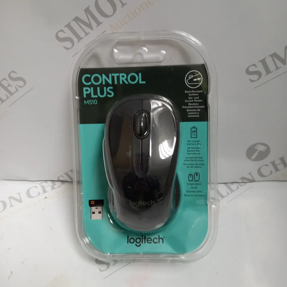 LOGITECH CONTROL PLUS M510 WIRELESS COMPUTER MOUSE BLACK