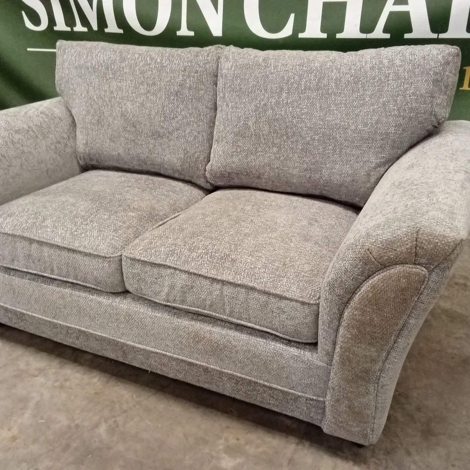 DURY CHUNKY WEAVE 2 SEATER STANDARD BACK SOFA - GREY RRP £549
