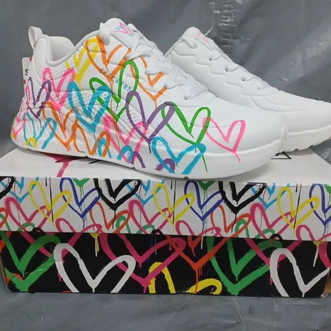 SKECHERS X GOLDCROWN TRAINERS IN WHITE SIZE 4.5