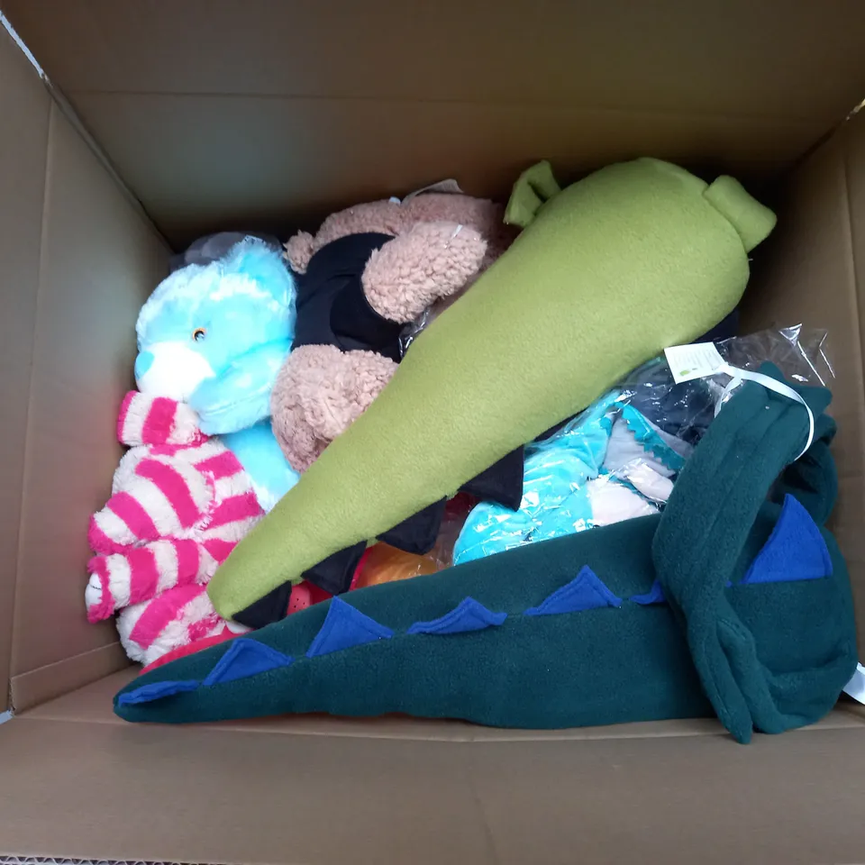 LARGE BOX OF ASSORTED STUFFED TOYS