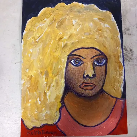 KEITH BEVAN SIGNED PAINT AND PEN 