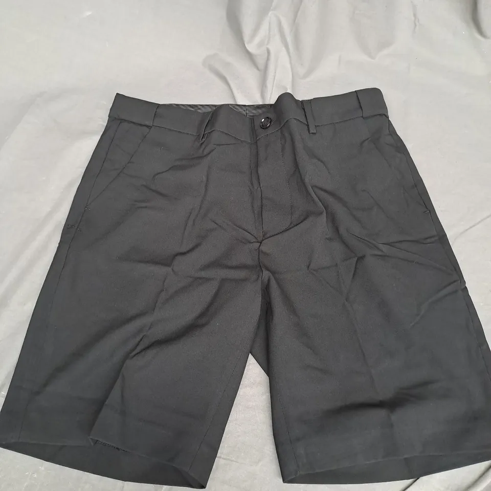 GEORGE BLACK FORMAL SHORTS IN BLACK SIZE L