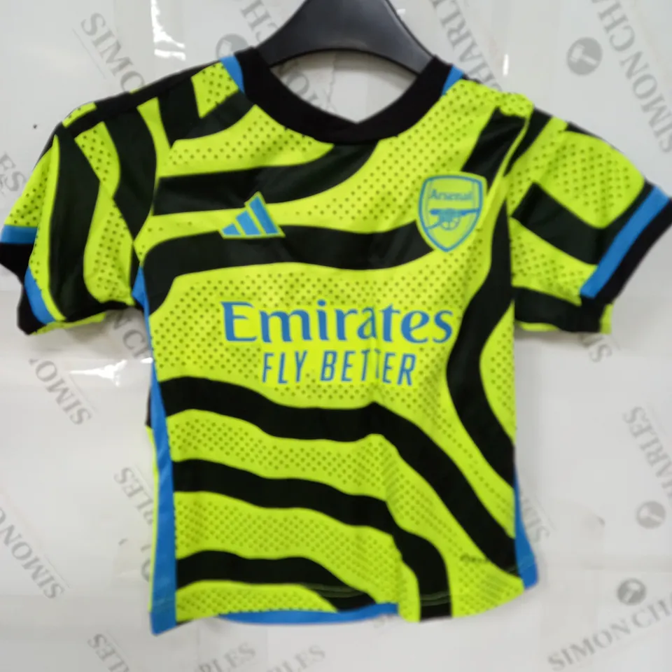 ARSENAL FC AWAY KIT WITH RICE 41 SIZE 18