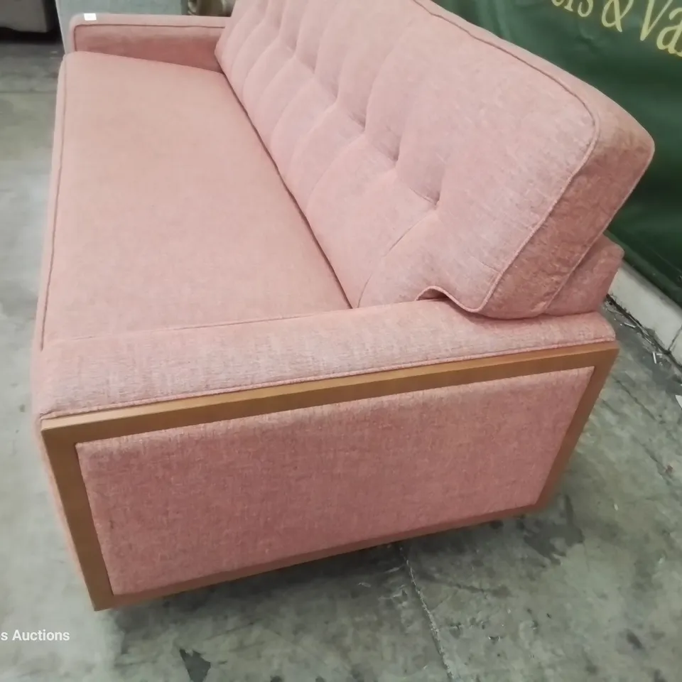 QUALITY BRITISH DESIGNER & MANUFACTURED G PLAN VINTAGE 59 LARGE SOFA FIZZLE RHUBARB FABRIC