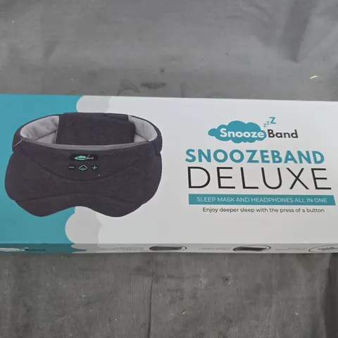 SNOOZEBAND DELUXE SLEEP MASK WITH BUILT-IN HEADPHONES – BOXED