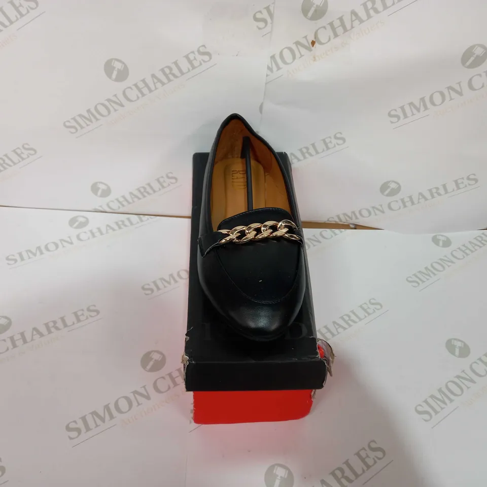 RAID WIDE FIT LIVIAH BLACK LEATHER - UK 5 