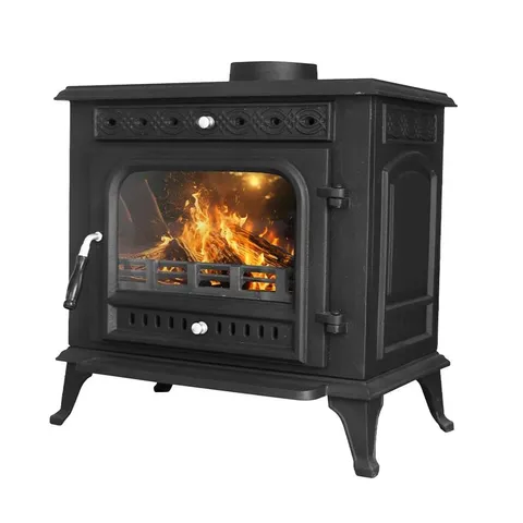 BOXED TAUMSAUK 10KW MULTIFUEL STOVE CAST IRON LOG WOOD BUMER FIREPLACE (1 BOX)