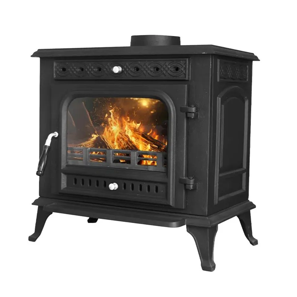 BOXED TAUMSAUK 10KW MULTIFUEL STOVE CAST IRON LOG WOOD BUMER FIREPLACE (1 BOX)