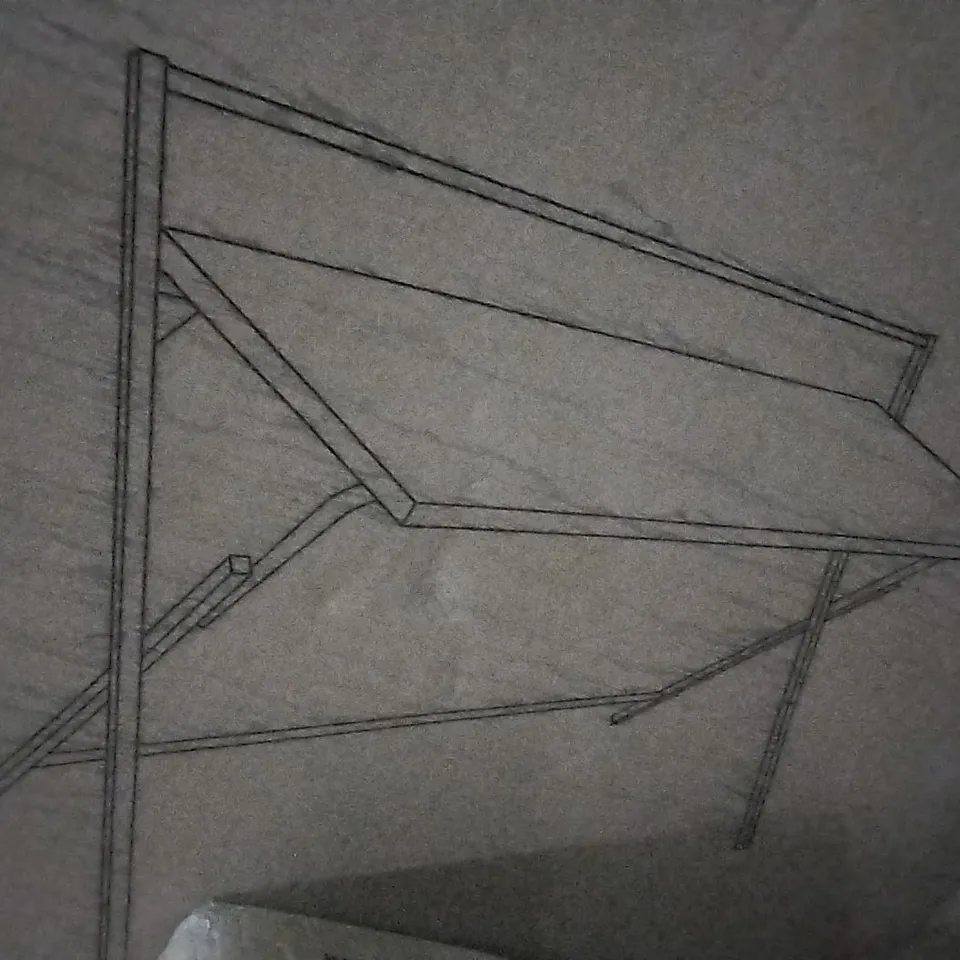 BOXED EVELYN FOLDING WIDE DESK RUSTIC WOOD EFFECT 