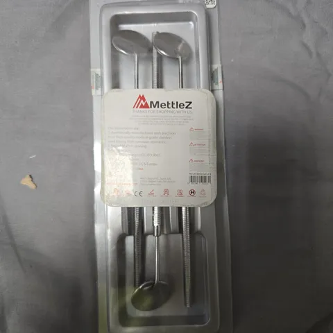 MettleZ Stainless Steel Mouth Mirror Set APPROXIMATELY 10 PCS 