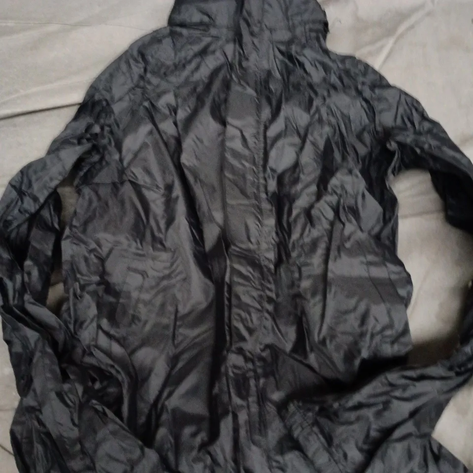 MOUNTAIN WAREHOUSE KIDS PAKKA JACKET – BLACK WATERPROOF BREATHABLE (AGE 11-12)