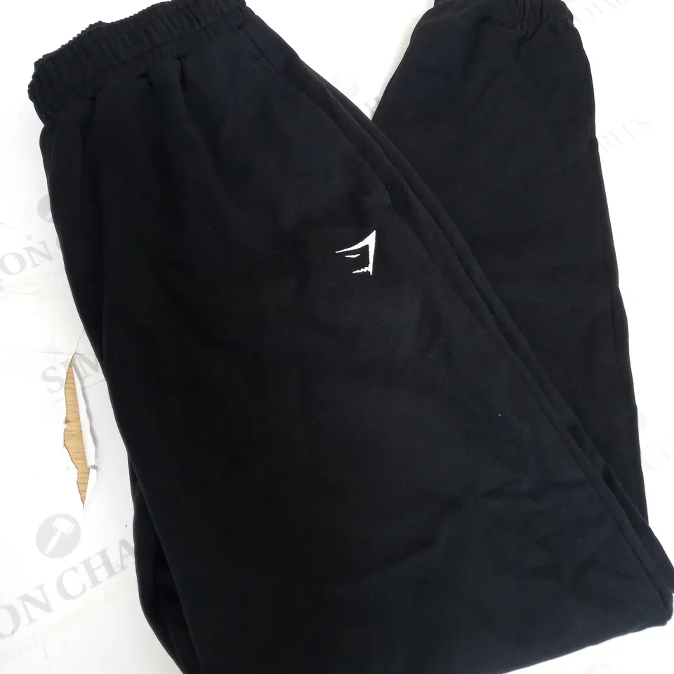 SMALL BLACK GYMSHARK JOGGERS 